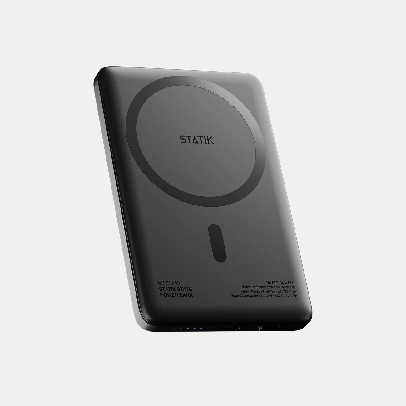 Statik State Power Bank en color negro