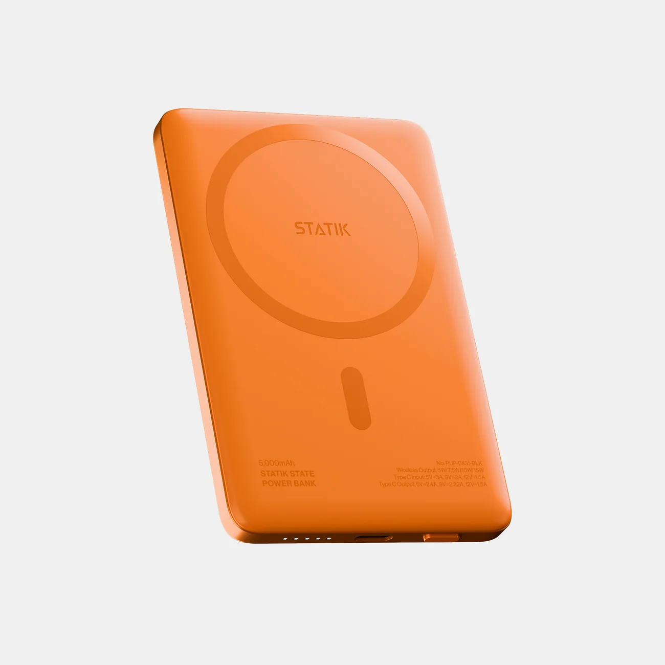 Statik State Power Bank en color naranja